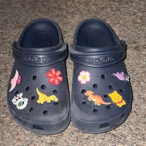 Crocs Women’s Navy Clogs with Fun Charms